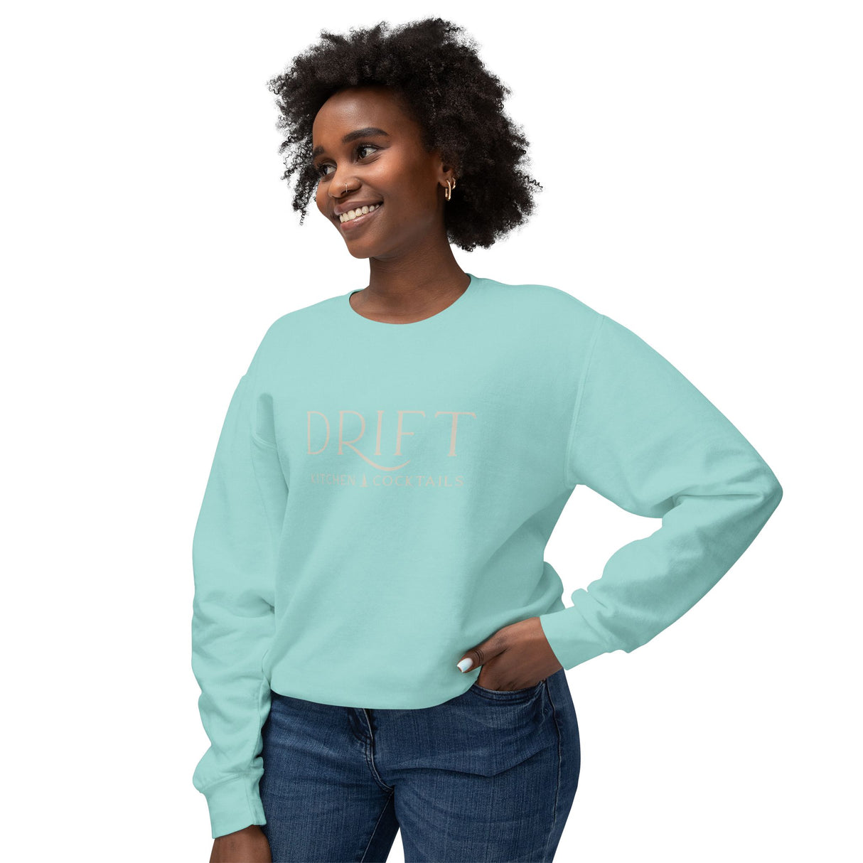 Drift Unisex Lightweight Crewneck Sweatshirt - Relaxed Coastal Vibes